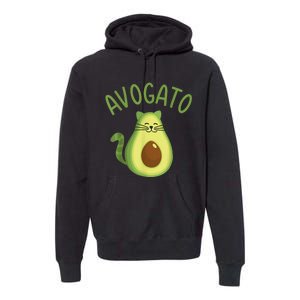 Funny Avogato Cat For Avocado Lover And Cinco De Mayo Premium Hoodie