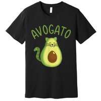 Funny Avogato Cat For Avocado Lover And Cinco De Mayo Premium T-Shirt