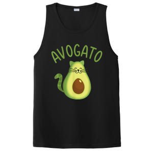 Funny Avogato Cat For Avocado Lover And Cinco De Mayo PosiCharge Competitor Tank