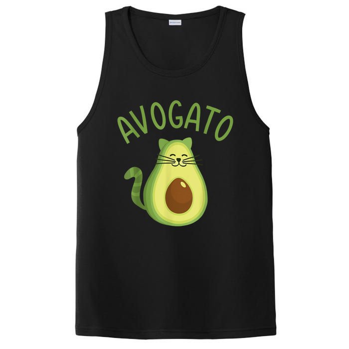 Funny Avogato Cat For Avocado Lover And Cinco De Mayo PosiCharge Competitor Tank