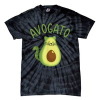 Funny Avogato Cat For Avocado Lover And Cinco De Mayo Tie-Dye T-Shirt