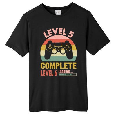 Funny And Cute Gamer Level 5 Complete Level 6 Loading Meaningful Gift Tall Fusion ChromaSoft Performance T-Shirt