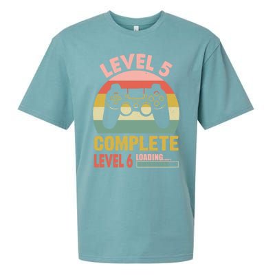 Funny And Cute Gamer Level 5 Complete Level 6 Loading Meaningful Gift Sueded Cloud Jersey T-Shirt