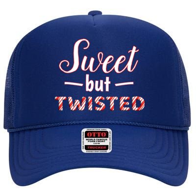 Funny And Cute Sweet But Twisted Gift High Crown Mesh Back Trucker Hat