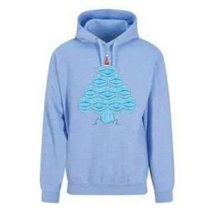 Face Mask Christmas Tree Unisex Surf Hoodie