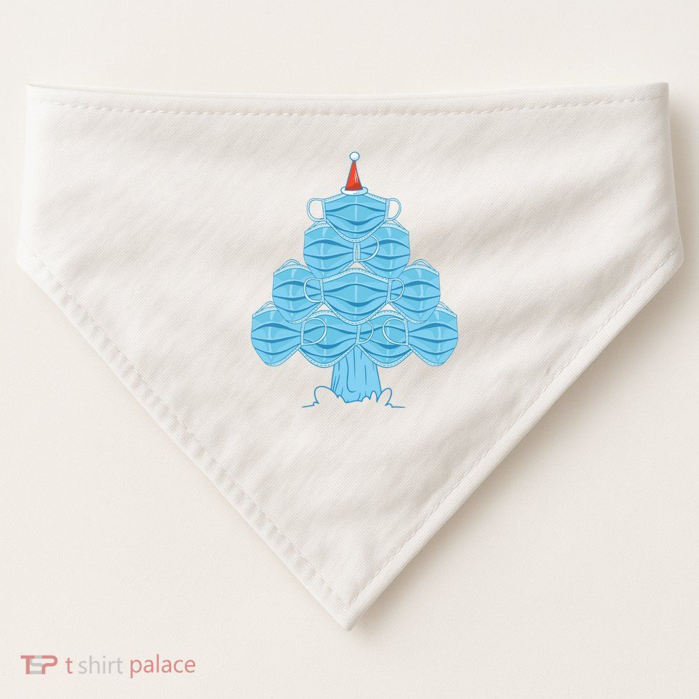 Face Mask Christmas Tree USA-Made Doggie Bandana