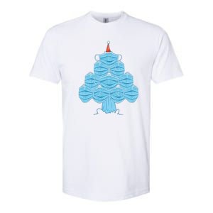 Face Mask Christmas Tree Softstyle CVC T-Shirt