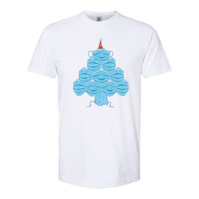 Face Mask Christmas Tree Softstyle® CVC T-Shirt