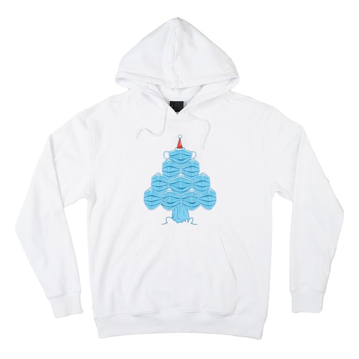 Face Mask Christmas Tree Hoodie