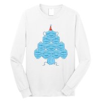 Face Mask Christmas Tree Long Sleeve Shirt