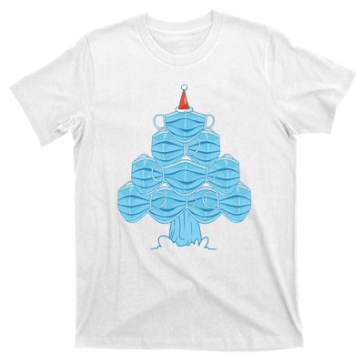 Face Mask Christmas Tree T-Shirt