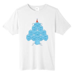 Face Mask Christmas Tree Tall Fusion ChromaSoft Performance T-Shirt