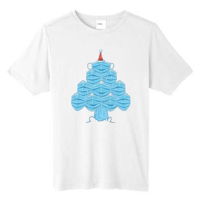 Face Mask Christmas Tree Tall Fusion ChromaSoft Performance T-Shirt