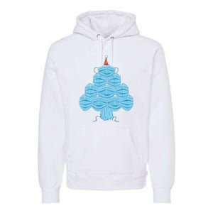 Face Mask Christmas Tree Premium Hoodie