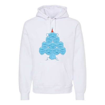 Face Mask Christmas Tree Premium Hoodie