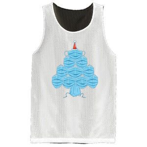 Face Mask Christmas Tree Mesh Reversible Basketball Jersey Tank