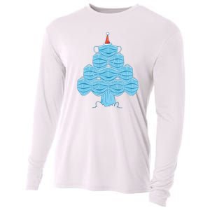 Face Mask Christmas Tree Cooling Performance Long Sleeve Crew