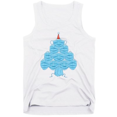 Face Mask Christmas Tree Tank Top