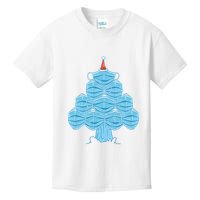 Face Mask Christmas Tree Kids T-Shirt