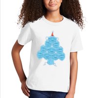 Face Mask Christmas Tree Kids T-Shirt