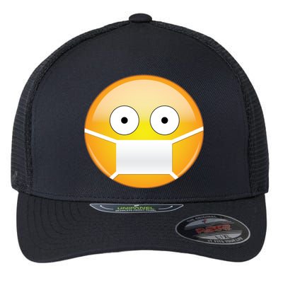 Face Medical Mask Emoji Flexfit Unipanel Trucker Cap