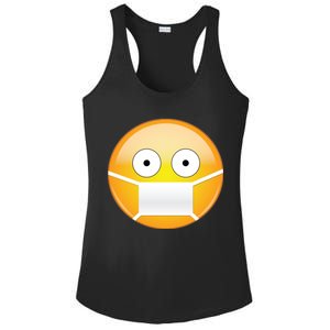 Face Medical Mask Emoji Ladies PosiCharge Competitor Racerback Tank