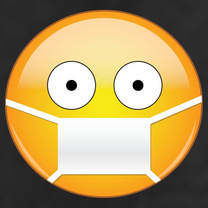 Face Medical Mask Emoji Trucker Hat