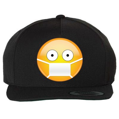 Face Medical Mask Emoji Wool Snapback Cap