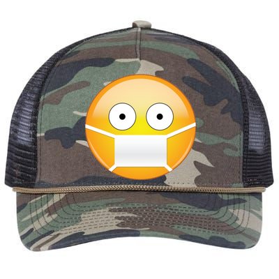 Face Medical Mask Emoji Retro Rope Trucker Hat Cap