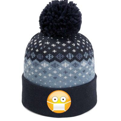 Face Medical Mask Emoji The Baniff Cuffed Pom Beanie