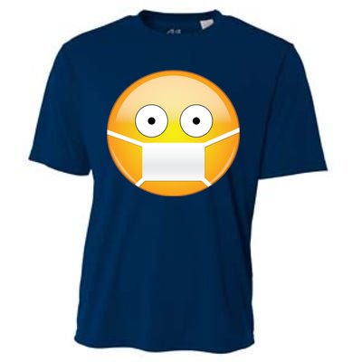 Face Medical Mask Emoji Cooling Performance Crew T-Shirt