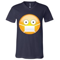 Face Medical Mask Emoji V-Neck T-Shirt