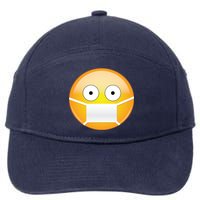 Face Medical Mask Emoji 7-Panel Snapback Hat