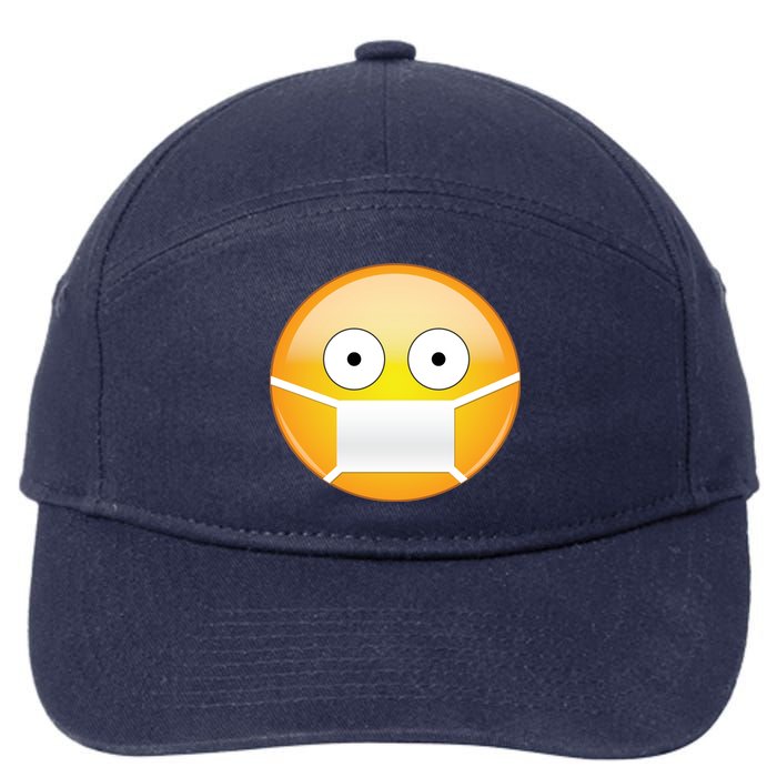 Face Medical Mask Emoji 7-Panel Snapback Hat