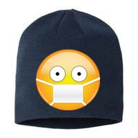 Face Medical Mask Emoji Sustainable Beanie