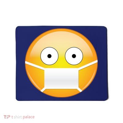 Face Medical Mask Emoji Mousepad