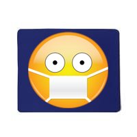 Face Medical Mask Emoji Mousepad