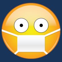 Face Medical Mask Emoji Poster