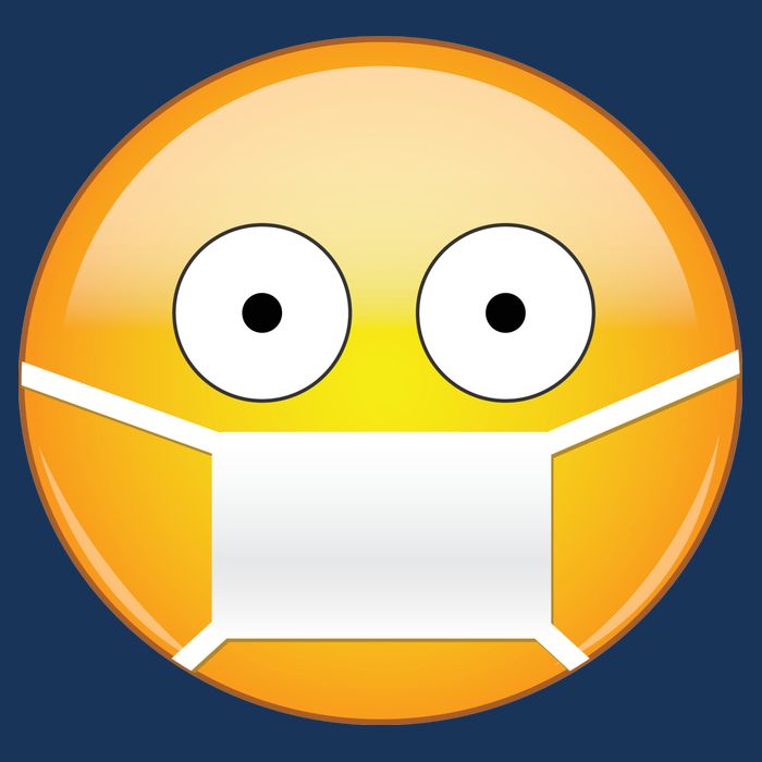 Face Medical Mask Emoji Poster