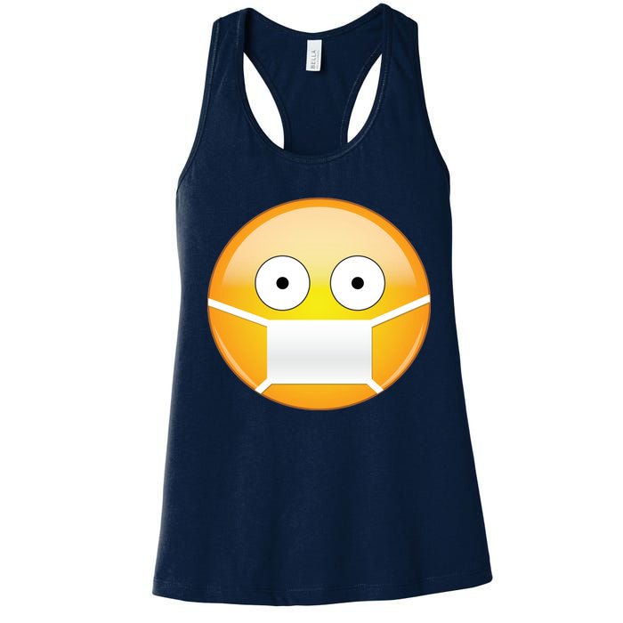 Face Medical Mask Emoji Women's Racerback Tank