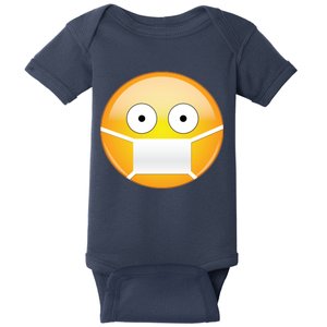 Face Medical Mask Emoji Baby Bodysuit