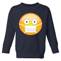 Face Medical Mask Emoji Toddler Sweatshirt