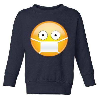 Face Medical Mask Emoji Toddler Sweatshirt