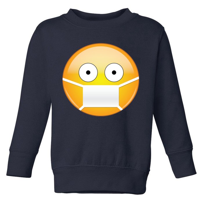 Face Medical Mask Emoji Toddler Sweatshirt