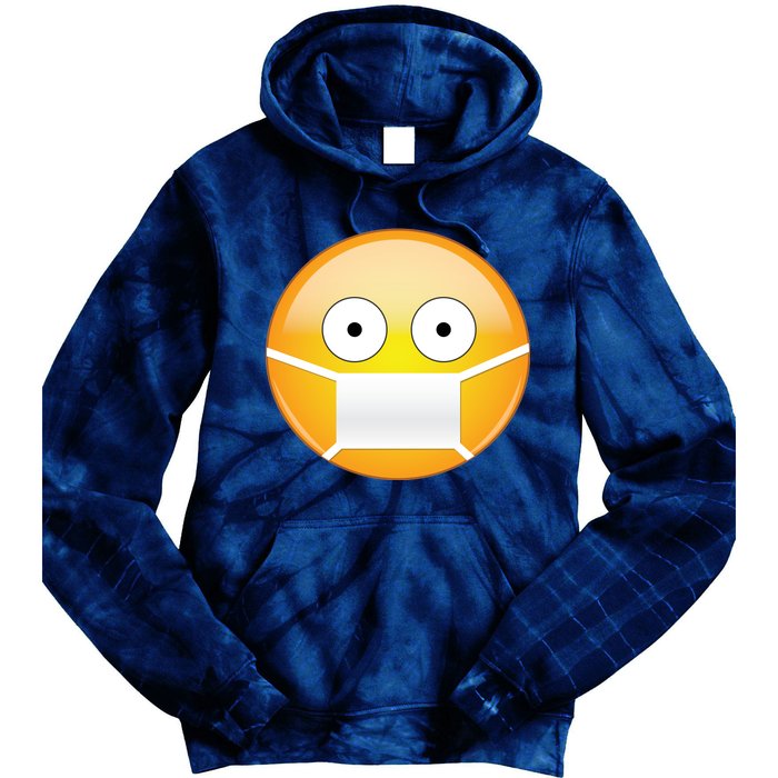 Face Medical Mask Emoji Tie Dye Hoodie