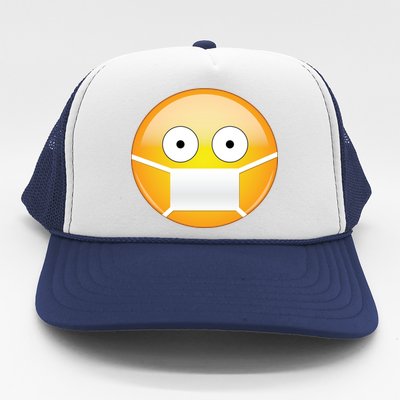 Face Medical Mask Emoji Trucker Hat