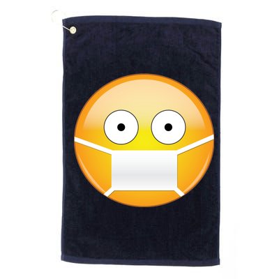 Face Medical Mask Emoji Platinum Collection Golf Towel