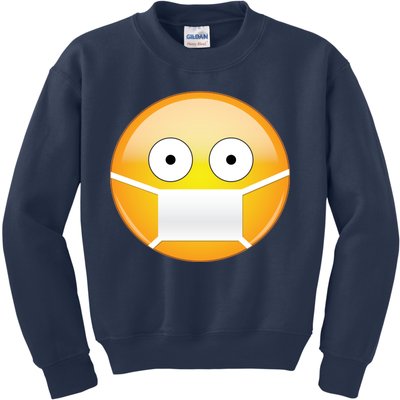 Face Medical Mask Emoji Kids Sweatshirt