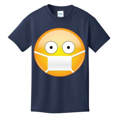 Face Medical Mask Emoji Kids T-Shirt