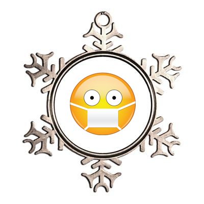 Face Medical Mask Emoji Metallic Star Ornament